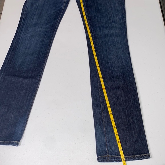 Citizens Of Humanity Women’s Dark Wash Low Waist Straight Leg Jeans Size 28 - Picture 16 of 17